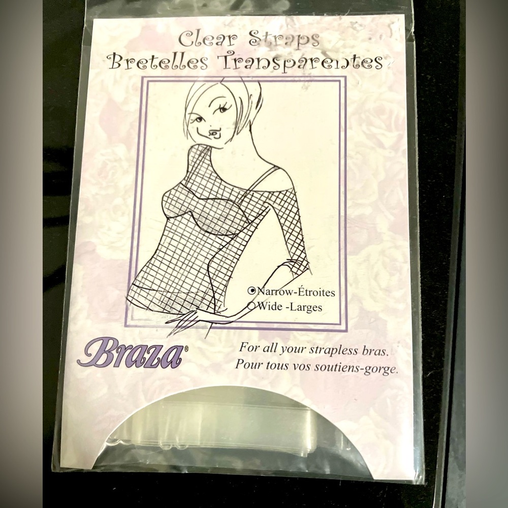 Clear bra straps